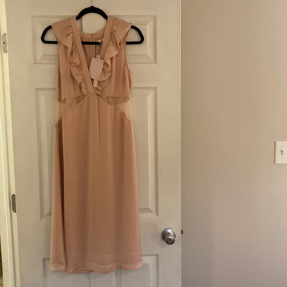 NWT Avec Les Filles Dress Pale Pink - Perfect Brunch Dress